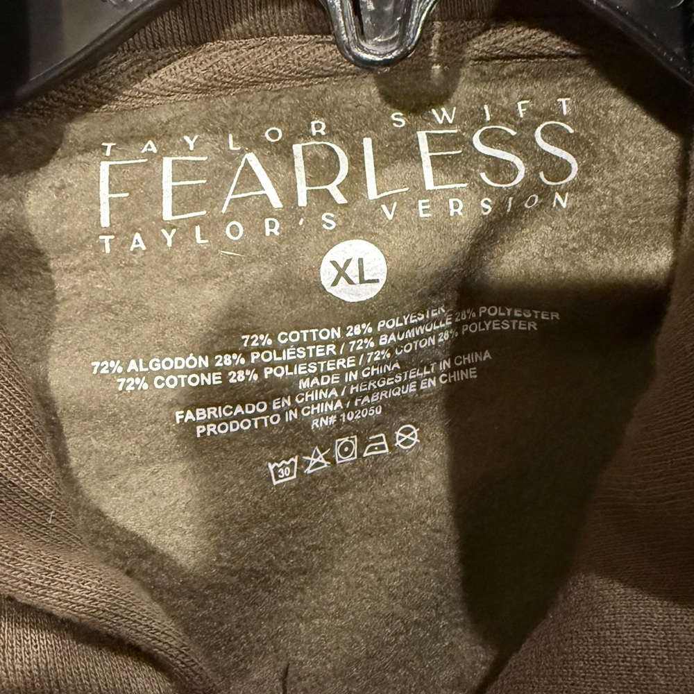 Taylor Swift Brown Hoodie with Gold Stars - Picture 6 of 6